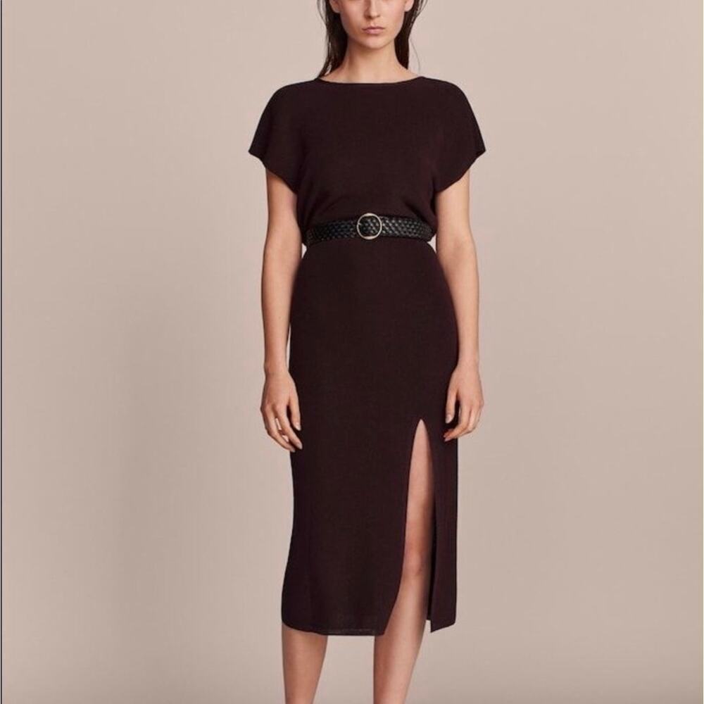 Massimo Dutti Long Boat Neck dress